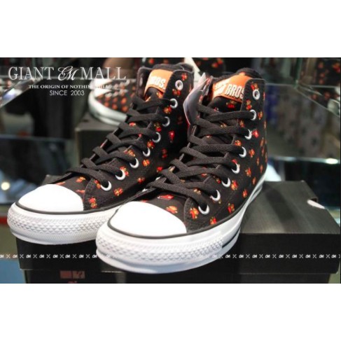 GCTC CONVERSE x NINTENDO SUPER MARIO 瑪利歐 聯名 帆布鞋 黑色