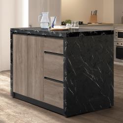 ◎美耐皿石紋耐熱檯面|◎ABS厚封邊處理|◎台灣製造品牌:H&D類型:桌子/餐桌/折合桌桌面型狀:長方形桌面主材質:石面材質說明:正面、側板為環保木芯板經立體木紋耐磨處理檯面、側面採美耐皿石紋耐熱材質