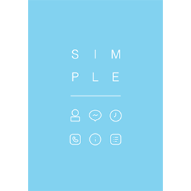 シンプル / ブルー	