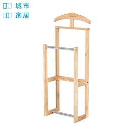 ◎橡木實木材質，穩固設計耐用|◎長版外套、衣物也安心吊掛|◎貼心服務，專人配送，免費組裝種類:收納架/層架類型:層架/收納架/層架衣櫥主材質:木質材質說明:橡木層數:三層組裝方式:不需顏色:棕色系尺寸