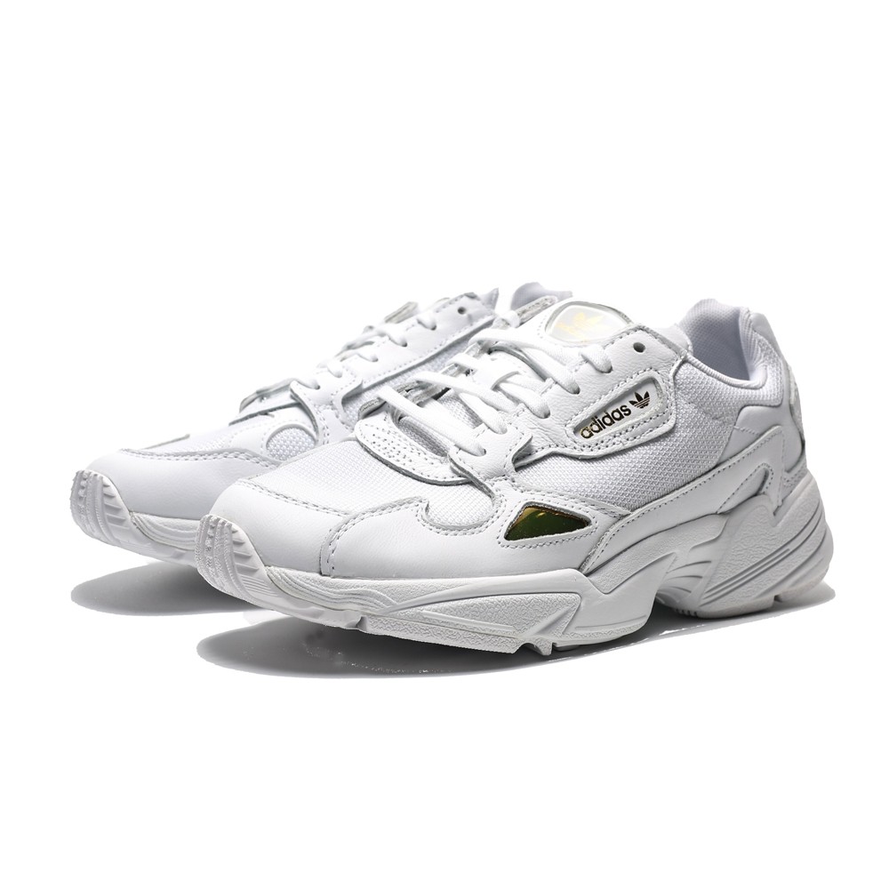 ADIDAS ORIGINALS FALCON 白 金 老爹鞋 女 (布魯克林) 2019/05月 EE8838