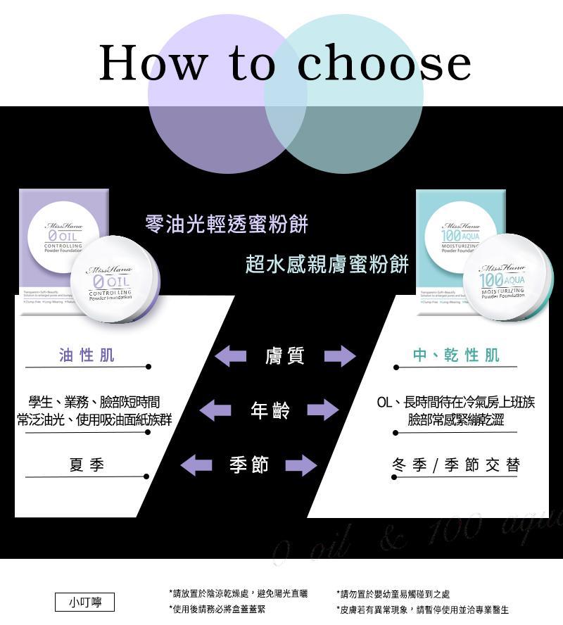 Miss Hana 花娜小姐 零油光輕透/超水感親膚蜜粉餅 5g