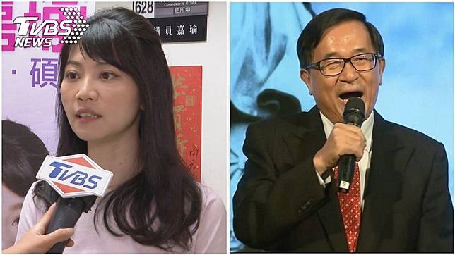 台北市議員高嘉瑜(左)、前總統陳水扁(右)。圖／TVBS資料照