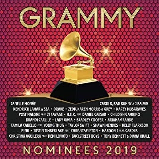 Various Artists / 2019 GRAMMY NOMINEES撼動樂壇年度盛事 最強精選的誕生 最佳唱片最佳專輯一次到位強勢收錄Lady Gaga、泰勒絲、亞莉安娜、肯卓克拉瑪、德瑞克、