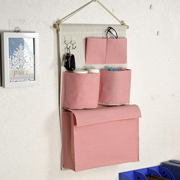 收納袋掛袋掛墻掛式布藝手機壁掛儲物袋門后宿舍寢室上下鋪神器