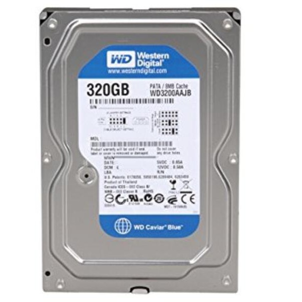 WD Blue 320 GB Desktop Hard Drive: 3.5 Inch, 7200 RPM, PATA, 8 MB Cache - WD3200AAJBShips in Certifi