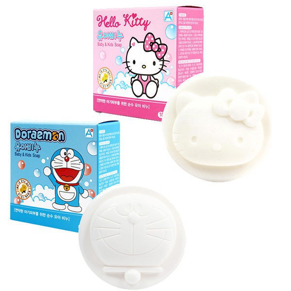韓國 ATEX 哆啦A夢/Hello Kitty 造型香皂(100g)【花町愛漂亮】LJ