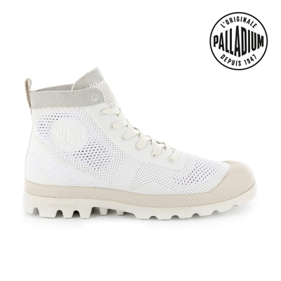 PALLADIUM PAMPA HI LITE K輕量針織靴-女-白