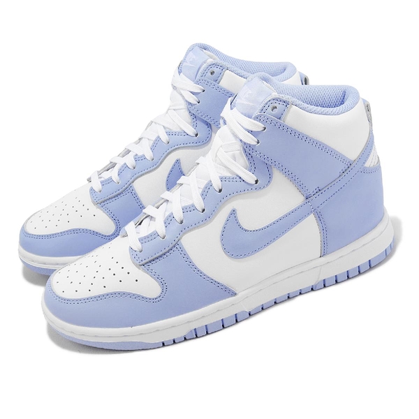 Nike 休閒鞋 Wmns Dunk High 白 藍 Aluminum 北卡藍 女鞋 【ACS】 DD1869-107
