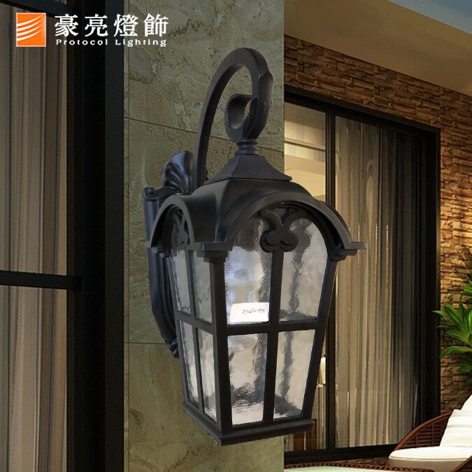 【豪亮燈飾】蒙他那(黑)戶外壁燈~吊扇/燈泡/燈管/省電/LED燈泡/燈具/白光/黃光/客廳燈/房間燈/水晶燈/美術燈/吸頂燈/浴室燈/陽台燈/吊燈/壁燈/燈泡/崁燈/藝術燈/LOFT工業風