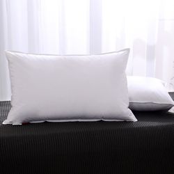 ◎˙五星飯店指定款|◎˙填充100%羽毛|◎˙蓬鬆柔軟.支撐性佳․商品組合：100%羽毛枕x1․尺寸：48x75cm․枕頭材質：表布─100%棉(防絨處理)、填充─100%羽毛․總重量：1.4Kg․包