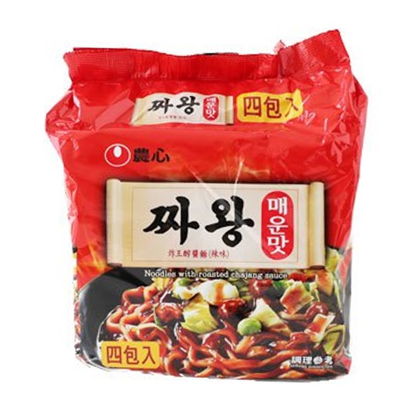 韓國 農心 炸醬王麵 辣味 單包入 /袋裝四包 炸醬王 炸醬麵