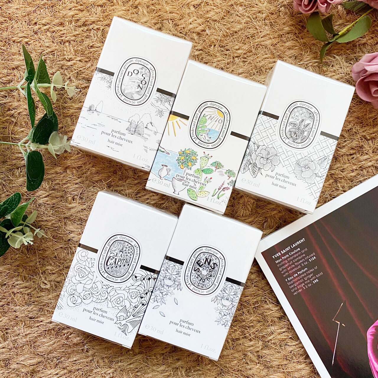 限時優惠【Diptyque】蒂普提克 髮香噴霧 髮噴 杜桑 玫瑰之水 玫瑰 感官之水 禮物 專櫃貨 IU 愛用 暖陽 ILIO