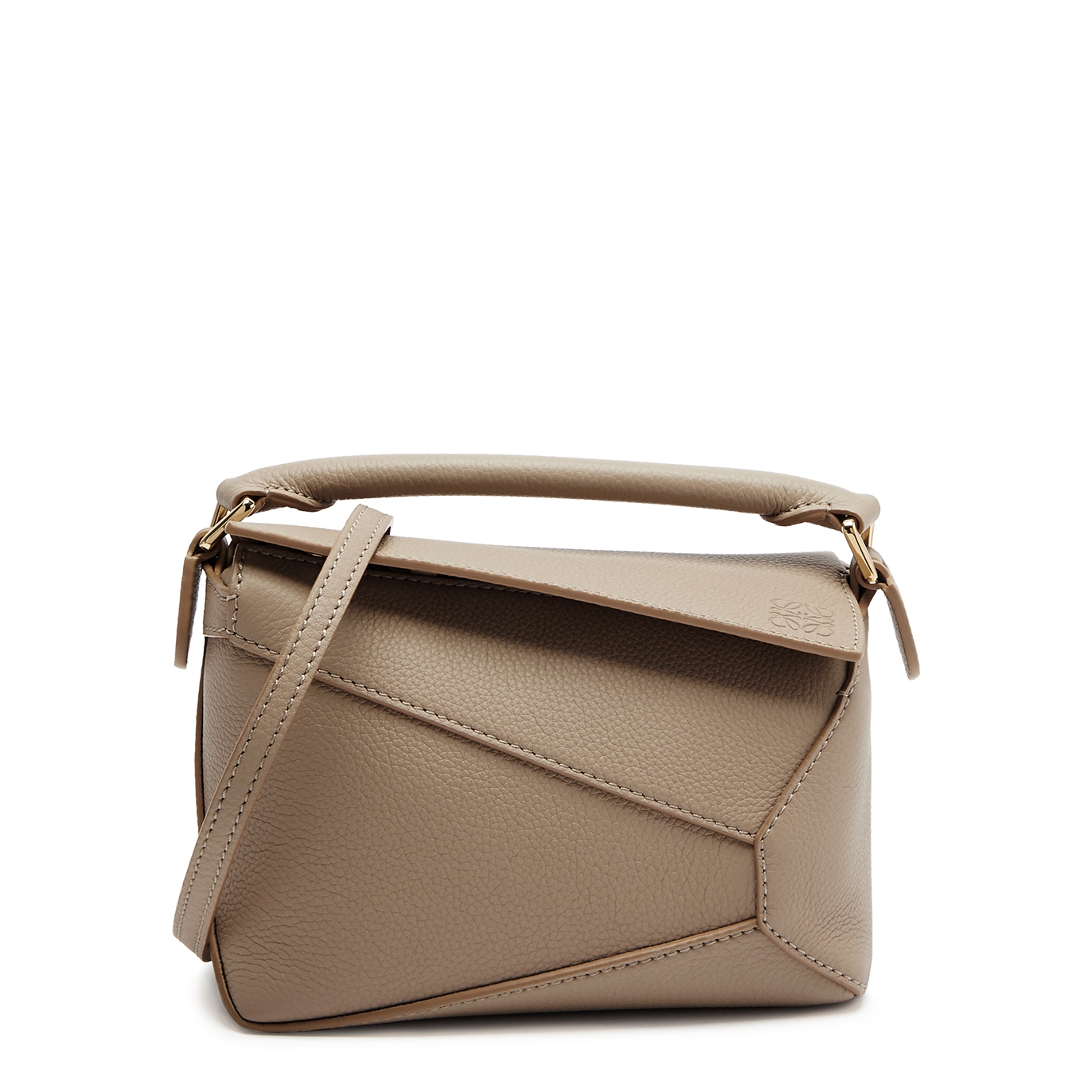 Loewe Puzzle Mini Leather Cross-body Bag - Sand