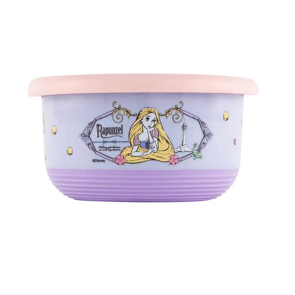 【HOUSUXI 舒熙】迪士尼公主系列-魔髮奇緣不鏽鋼雙層隔熱碗420ml