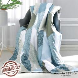 ◎100%精梳純棉，溫和親膚|◎精梳細綿加工處理，柔順舒適|◎吸濕透氣性佳，不易悶熱材質:棉/有機棉規格:單人3.5尺種類:涼被/四季被功能:可水洗,透氣,吸濕排汗品牌:ToniaNicole東妮寢飾