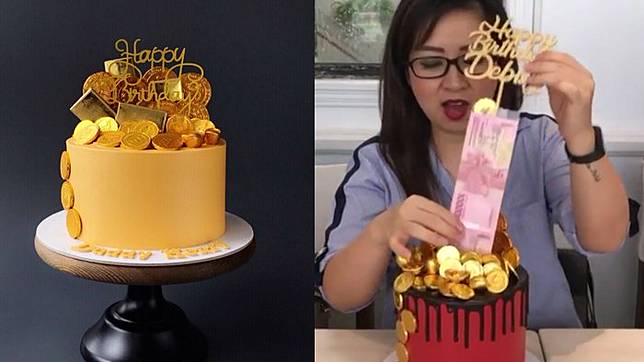 Money Cake Kue Ulang Tahun Yang Bisa Keluar Uang Saat Ditarik Bagaimana Cara Buatnya Tribun Style Line Today