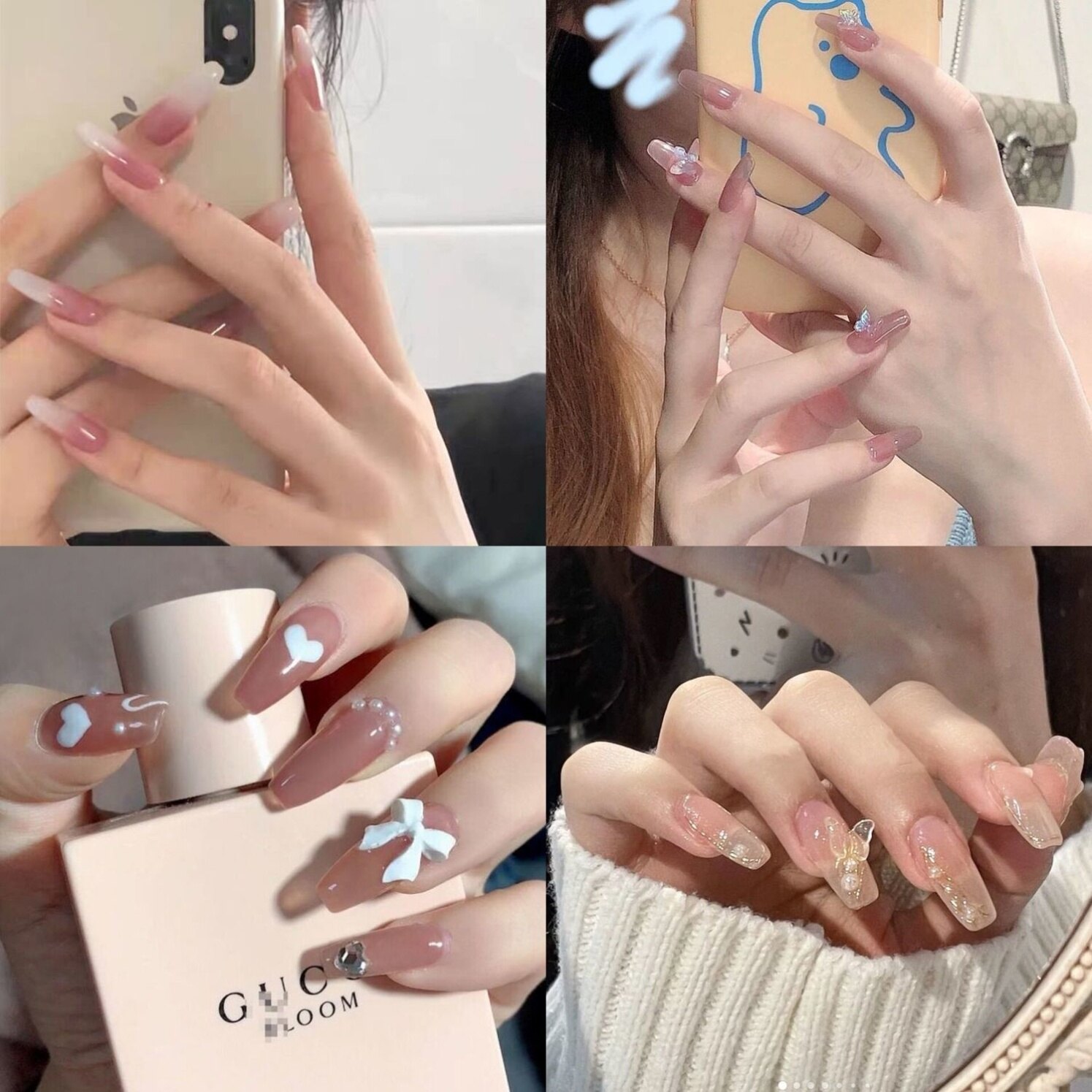 穿戴甲高級感美甲貼片辣妹ins風法式指甲貼成品網紅爆款可拆