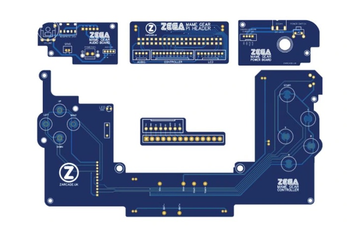 最早的試作品總共使用5張電路板。
