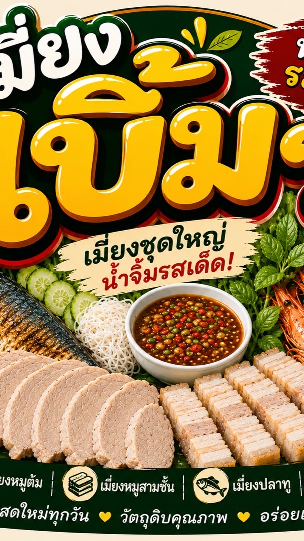 เมี่ยงเบิ้มๆ🥬🌶️🦐🐷