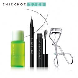 ◎◆輕鬆塑造迷人電眼、一次搞定！|◎◆長時間持續動人眼神吸睛魅力|◎◆眼線、潔毛膏、卸妝一次擁有品牌:CHICCHOC奇可俏可品牌定位:專櫃品牌商品名稱:CHICCHOC眼妝一次搞定超值組種類:睫毛膏