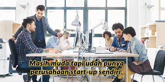 Memamerkan perusahaan start-up yang baru didirikan