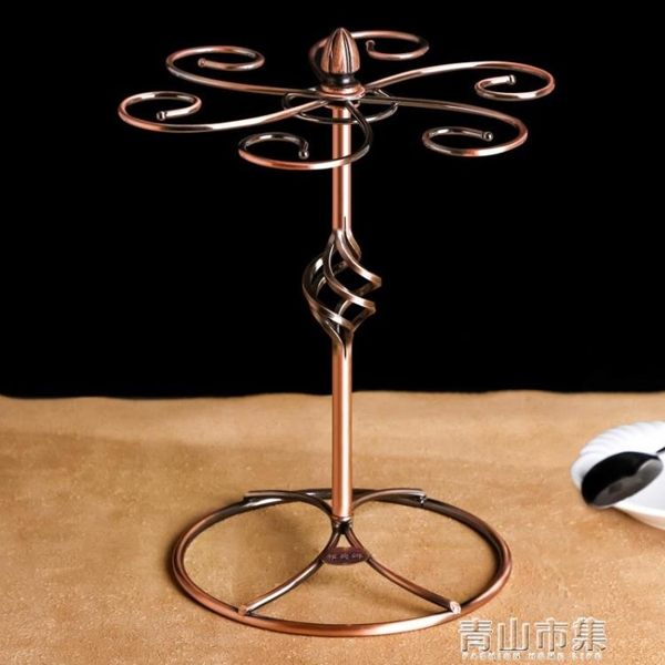 杯架 歐式復古紅酒杯架擺件家用可拆裝酒架倒掛高腳杯架子創意掛6只YYJ 青山市集