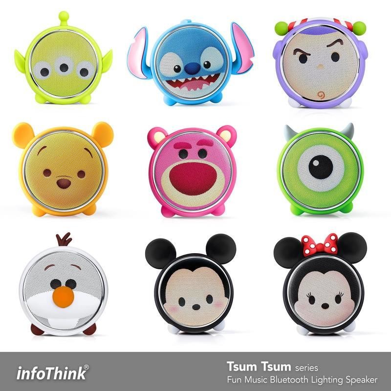 ◄一年保固► 迪士尼授權 TSUM TSUM 藍牙燈光喇叭 infoThink 訊想正品 情人節 耶