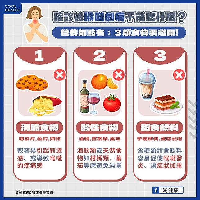 確診喉嚨痛如「刀割」如何緩解？  營養師揭「6食物」營養又好入口