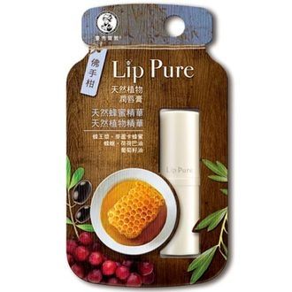 曼秀雷敦 Lip Pure天然植物潤唇膏 佛手柑 4g