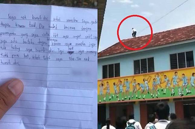 Cintanya Ditikung Sahabat Sendiri, Bocah 13 Tahun Ini Berniat Bunuh DiriÂ dari Atap Sekolah