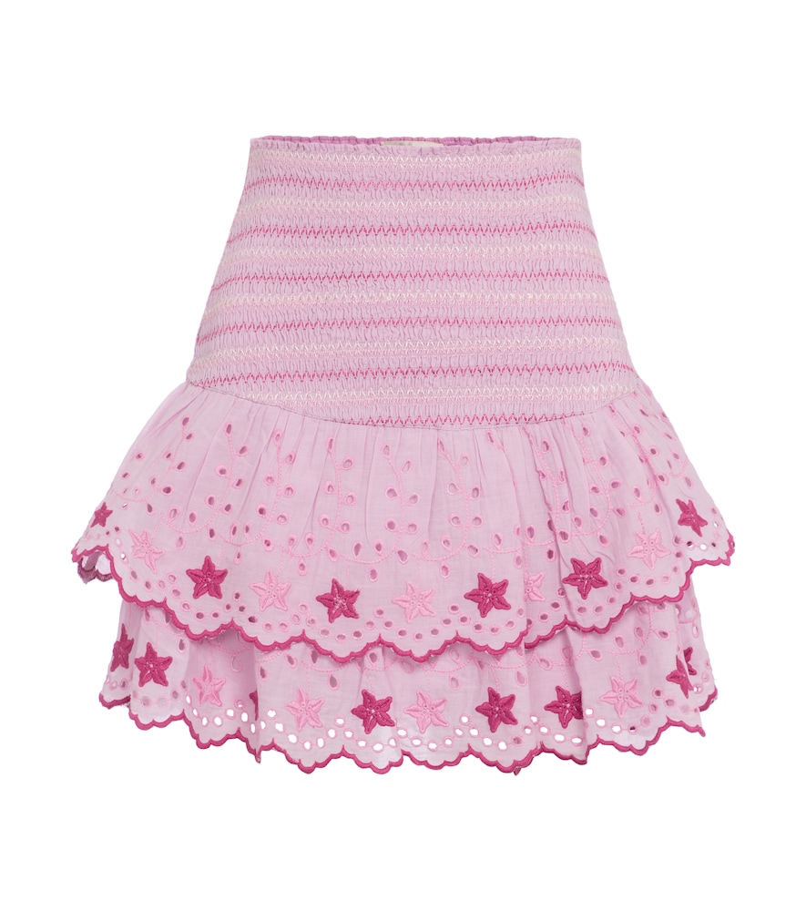 For those planning a summer picnic, opt for the Nathan miniskirt from LOVESHACKFANCY.