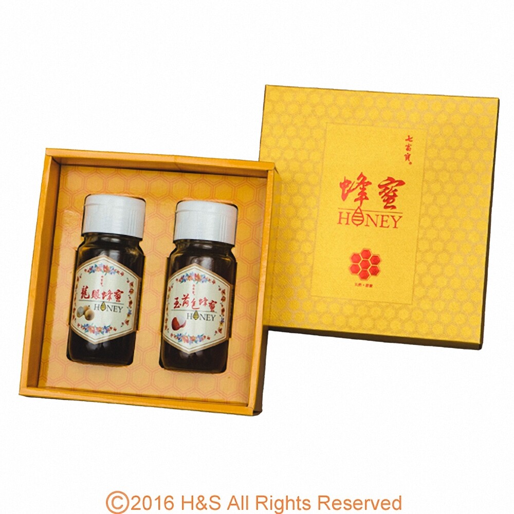 【瀚軒】極品蜂蜜禮盒(龍眼/玉荷包各700g)