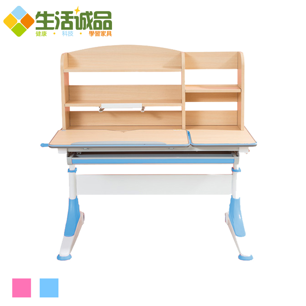 產品特色：1.簡單容易的手搖升降設計，可以根據身高變化，調整合適高度，讓孩子舒適學習。2.桌面可多角度傾斜，滿足孩子讀、寫、畫畫等需求，培養正確的使用距離。3.附設閱讀架，保持合理視距，看書寫字玩PA