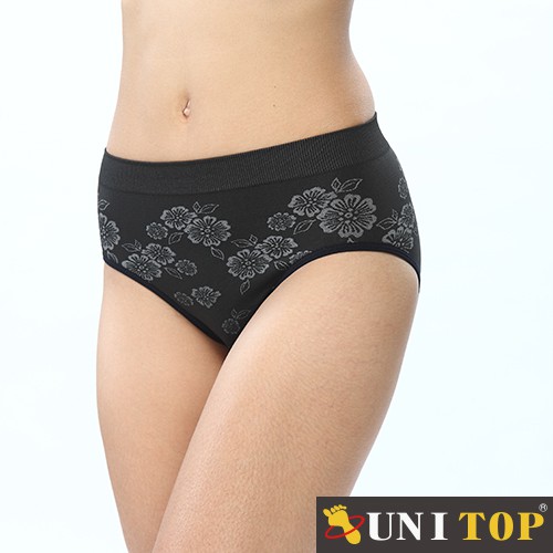 uni-top 足好 黑晶全竹銀纖維黑艷女三角(M,L,XL) 708