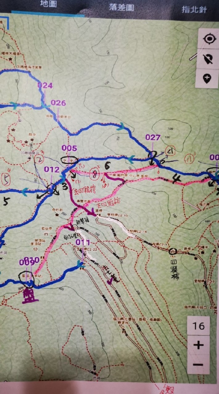 柴山 Oruxmap、綠野遊蹤 循航導行