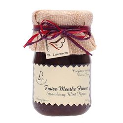 ◎巴黎果醬大賞得主|◎無農藥自然熟成果源、手工小批量製作|◎法式配方，風味獨特，完全無人工添加物米其林三星餐廳主廚Georges Blanc指定選用食材●意想不到的完美搭配~黑胡椒、薄荷與草莓品牌:紅