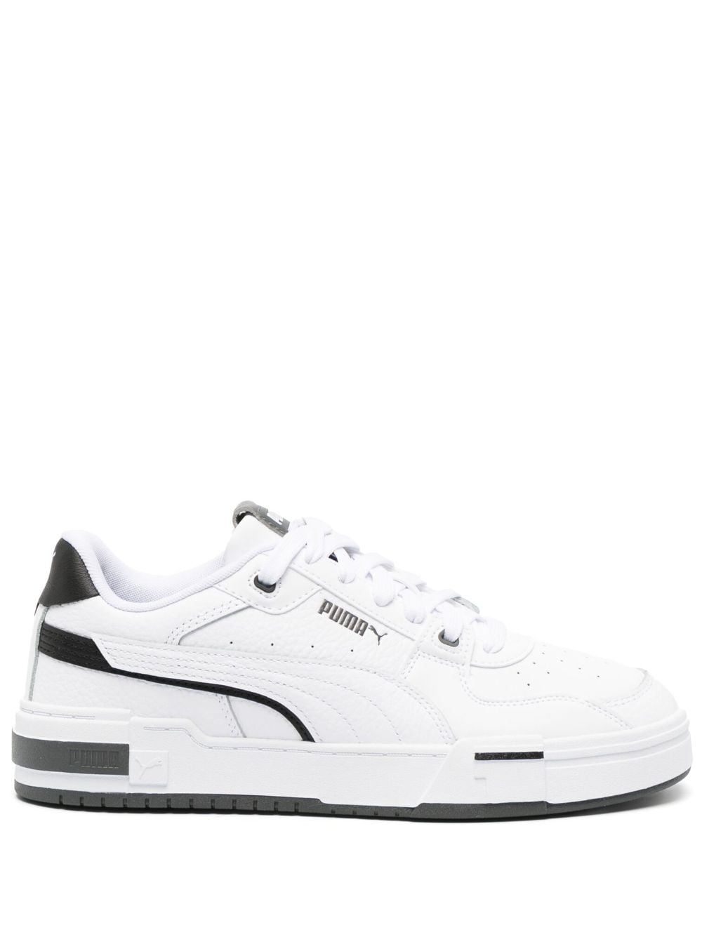 PUMA - CA Pro Glitch logo-print leather sneakers - men - Fabric/Calf Leather/Rubber/Rubber - 11.5 - White