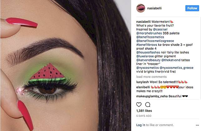 Eyeshadow Semangka, Riasan Mata yang Ngetren untuk Sambut Musim Panas