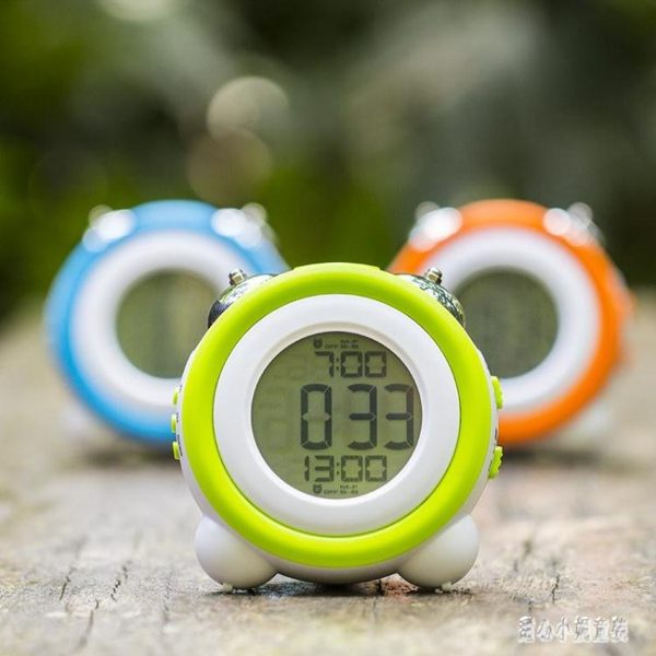 電子打鈴鬧鐘靜音夜光時尚貪睡鬧鐘學生鬧表床頭鐘小鬧鐘計時器 qz6695【甜心小妮童裝】