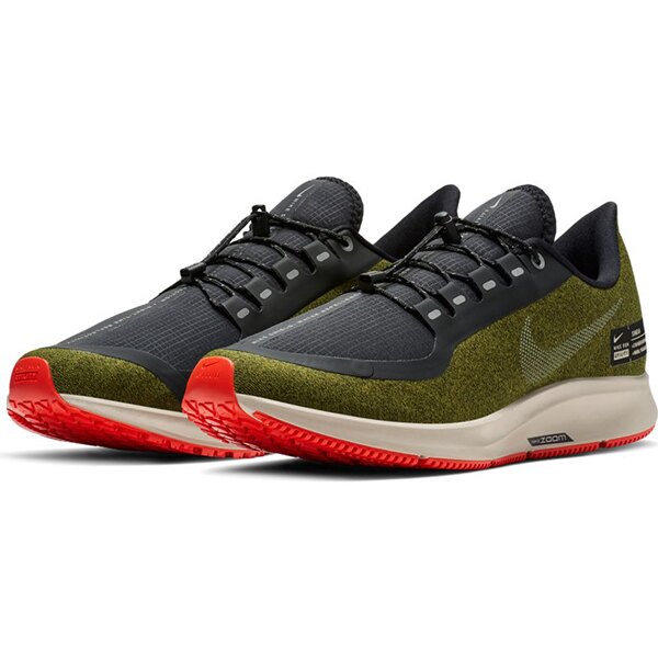 【NIKE】NIKE AIR ZM PEGASUS 35 SHIELD 小飛馬 防潑水 反光元素 運動鞋 慢跑 綠 男鞋 -AA1643300。人氣店家動力城市的《超狂折扣》6折專區↙、鞋款 6折有最