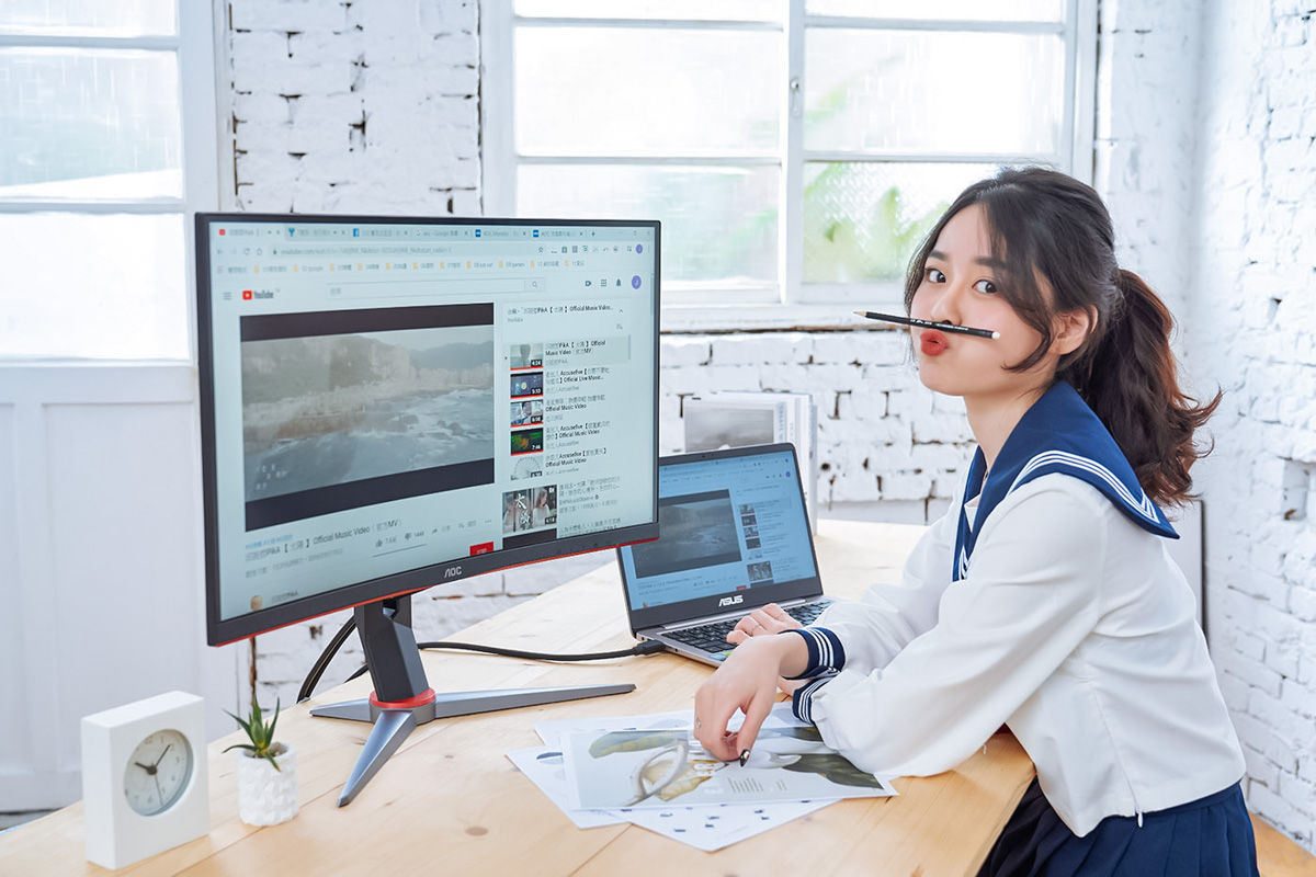 史上最超值電競螢幕AOC CQ27G2評測，144Hz 創造無殘影高畫質效果