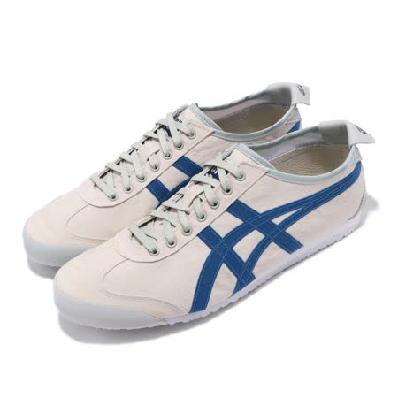 品牌: ONITSUKA TIGER型號: 1183A348100品名: Mexico 66特點: 亞瑟士 基本款 情侶鞋 OT 米白 藍