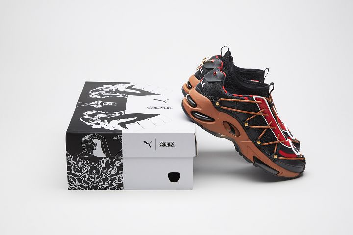 ONE PIECE X PUMA CELL ENDURA 的鞋盒亦採用特殊設計。