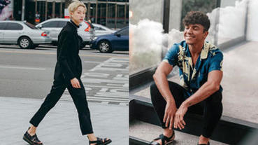 輕裝紳士必備！時髦與涼感兼具的「皮涼鞋」穿搭公式，讓你從頭到腳都是焦點！