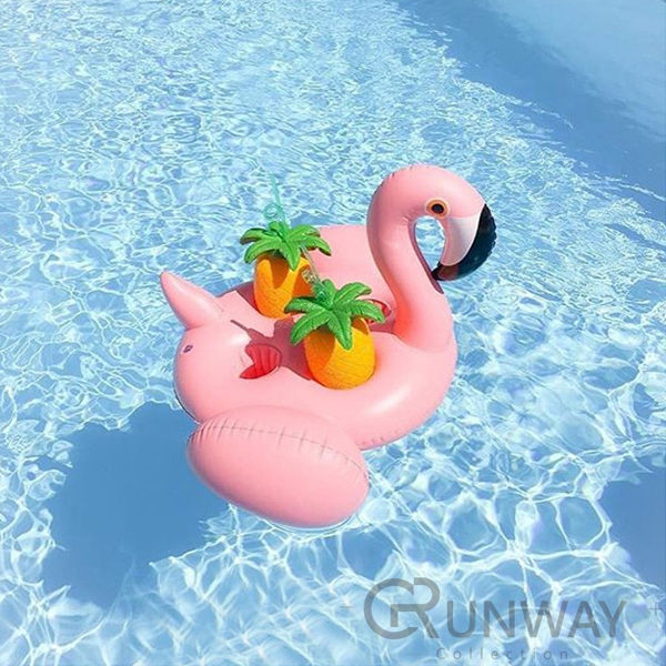 紅鶴 白天鵝 水上杯座 水上小吧檯 充氣 玩具 造型泳圈 拍照小物 直播道具