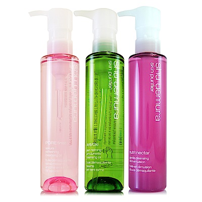 SHU UEMURA植村秀 明星天后潔顏油150ml*3排隊組(植物精萃+櫻花萃釀+莓果)