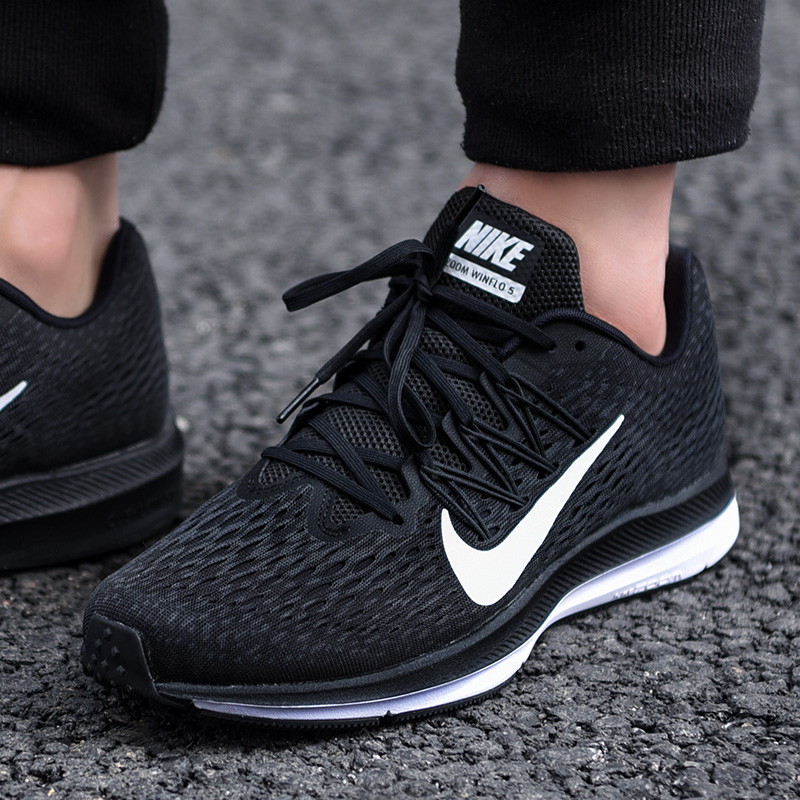 耐克男鞋2019秋季新款ZOOM飛線運動鞋休閑透氣跑步鞋AA7406-001