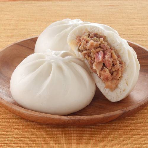 以強微波加熱2粒桂冠包子約75秒即可。◎內容物成分： 麵粉、豬肉、水、糖、醬油、乳化油(棕櫚油、大豆油)、酵母(天然酵母、水、卵磷脂)、豬油、米酒、蔥酥(紅蔥頭、棕櫚油)、鹽、明膠(豬)、白胡椒粉、調