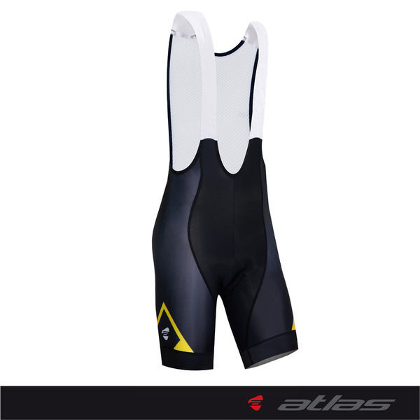 【亞特力士ATLAS】義大利設計款五分吊帶褲(五代) 24~30℃ NS-7983-5(黑黃)